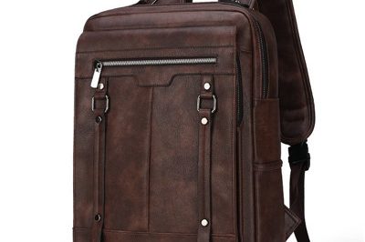 Custom usb zipper multi function leather backpack (4)