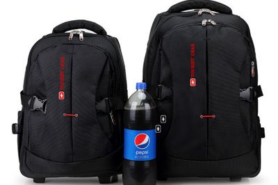 Customized large capacity travel business trolley backpack (3)