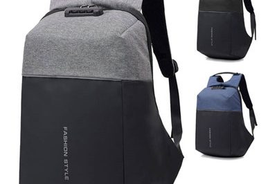 Fashion business unisex interlayer anti-theft laptop backpack (7)