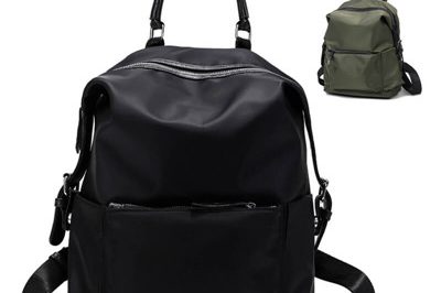 Leisure high quality oxford black mini backpack (1)