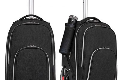 Travel school carry on trolley business backpack (2)