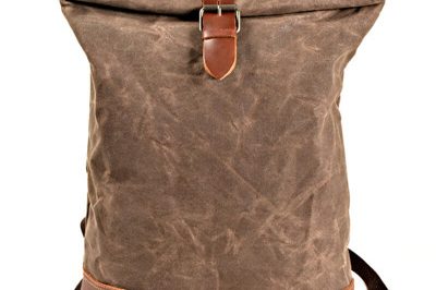 Waterproof travel waxed canvas backpack wholesale (2)