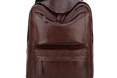 Wholesale unisex pu leather school backpack (9)