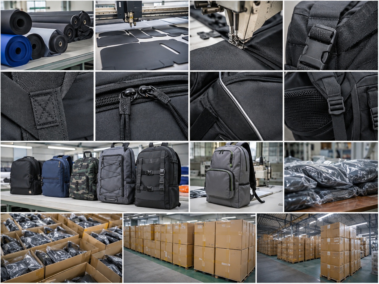 Backpack production