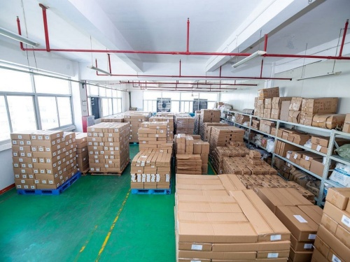 Finished Backpack Packaging and Storage Warehouse